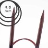 Pevné kruhové jehlice Knit Pro ginger 80cm - 9,00 mm