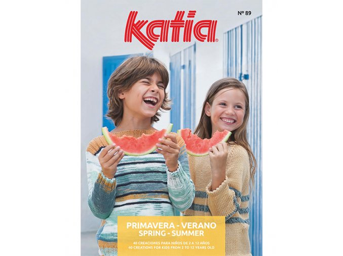 book magazine pattern knit crochet kids spring summer katia 6121 es en