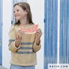 pattern knit crochet kids jacket spring summer katia 6121 23 p