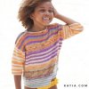 pattern knit crochet kids sweater spring summer katia 6121 33 p