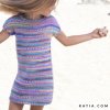 pattern knit crochet kids dress spring summer katia 6121 15 p