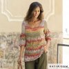 pattern knit crochet woman sweater spring summer katia 6122 17 p