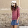 pattern knit crochet woman sweater spring summer katia 6122 19 p