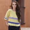 pattern knit crochet woman sweater spring summer katia 6122 37 p