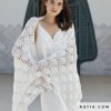 pattern knit crochet woman shawl spring summer katia 6123 34 p