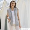 pattern knit crochet woman vest spring summer katia 6123 32 p