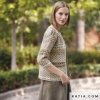 pattern knit crochet woman jacket spring summer katia 6123 28 p