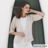 pattern knit crochet woman jacket spring summer katia 6123 35 p