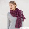 pattern knit crochet woman foulard scarf autumn winter katia 6040 7 p
