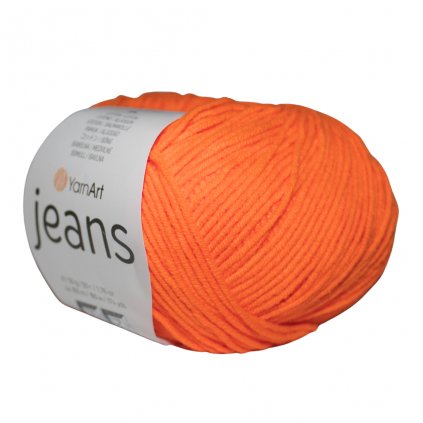 YarnArt Jeans Neonovo oranžová 77