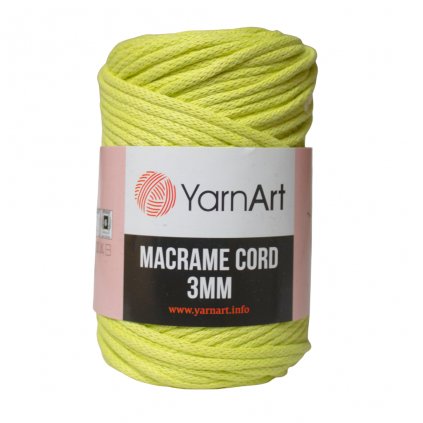 Špagát Macrame Cord 3 MM Svetlo zelená 755