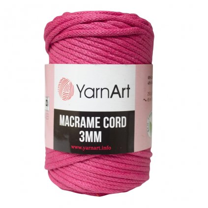 Špagát Macrame Cord 3 MM Sýta ružová 771