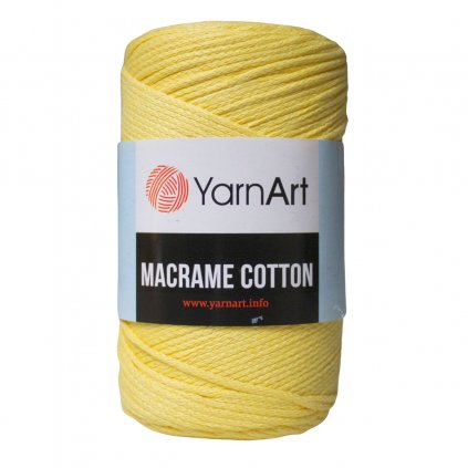 Špagát Macrame Cotton Svetlá žlta 754