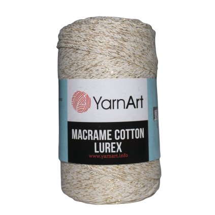 Špagát Macrame Cotton Lurex Maslová 724