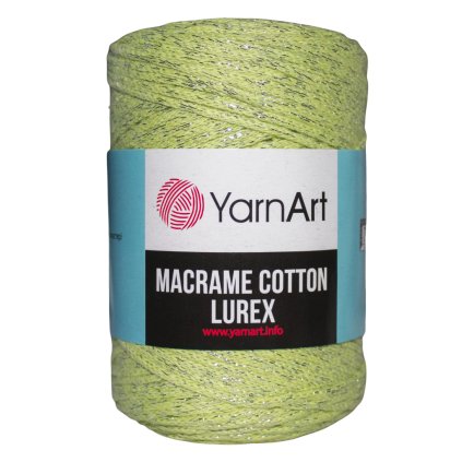 Špagát Macrame Cotton Lurex Svetlo zelená 726