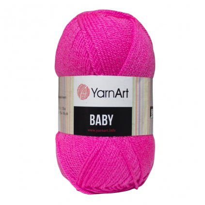 YarnArt Baby Tmavo ružová 174