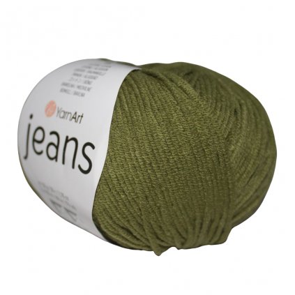 YarnArt Jeans Vojenská zelená 82