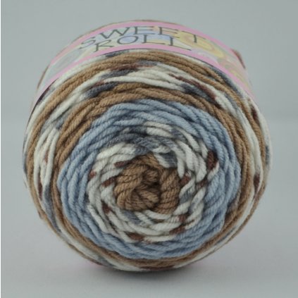 Himalaya Sweet roll 1047-33 Hnedo sivá s bielou