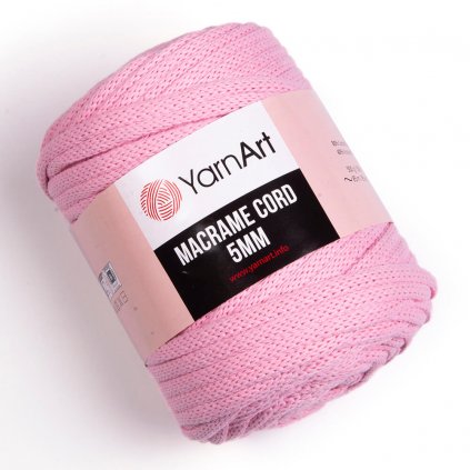 YarnArt Macrame Cord 5 MM Ružová 762