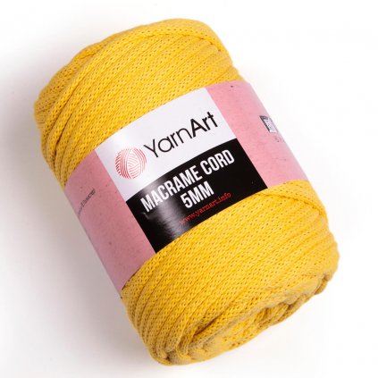 YarnArt Macrame Cord 5 MM Žltá 764