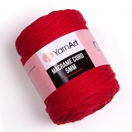 YarnArt Macrame Cord 5 MM Červená 773