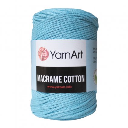Špagát Macrame Cotton Modrá 763