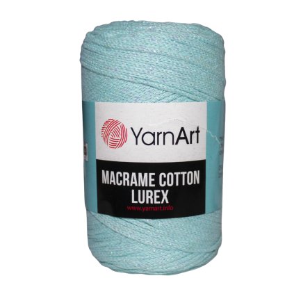 Špagát Macrame Cotton Lurex Modrá 738