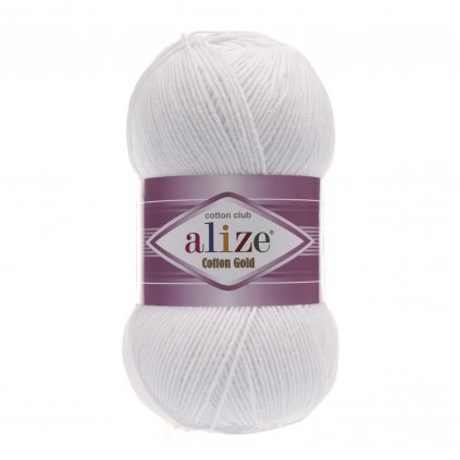 Vlna Alize Cotton Gold Biela 55