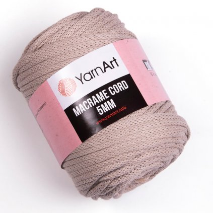 YarnArt Macrame Cord 5 MM Svetlá hnedá 768