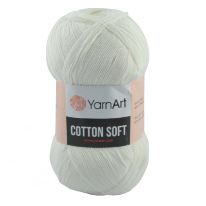 YarnArt Cotton Soft Biela 01