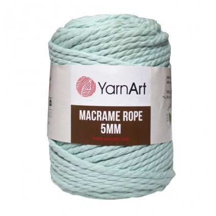 Špagát Macrame Rope 5 MM Azúrovo modrá 775