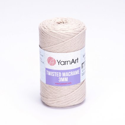 YarnArt Twisted Macrame 250g 3MM -  Béžová 753
