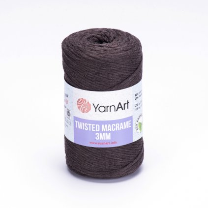 YarnArt Twisted Macrame 250g 3MM - Tmavo hnedá 769