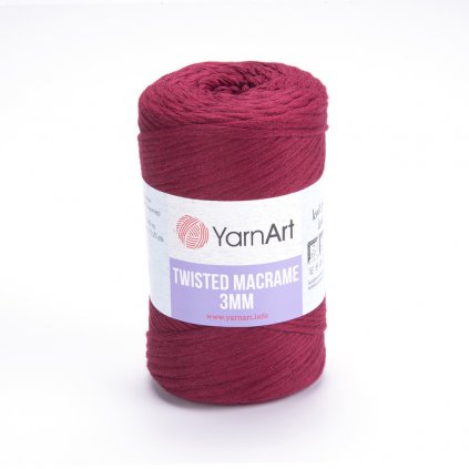 YarnArt Twisted Macrame 250g 3MM - Bordová 781