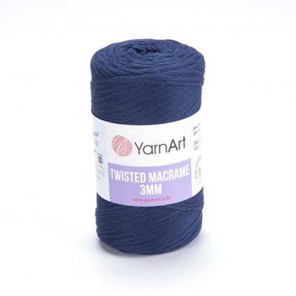 YarnArt Twisted Macrame 250g 3MM - Tmavá modrá 784