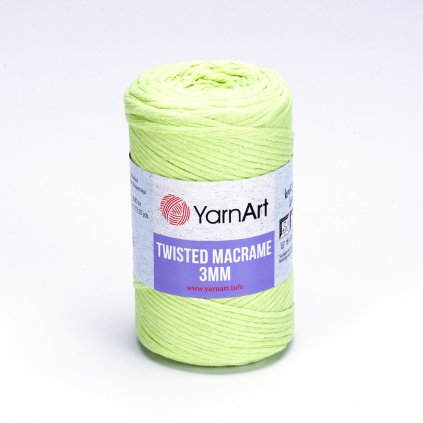 YarnArt Twisted Macrame 250g 3MM - Svetlá zelená 755