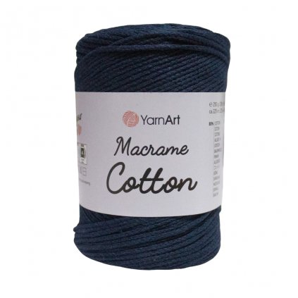 Špagát Macrame Cotton Tmavá modrá 784