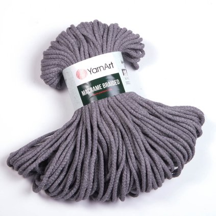 Špagát Macrame Braided Tmavo sivá 774
