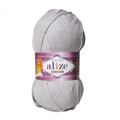 Vlna Alize Cotton Gold Pastelovo šedá 533