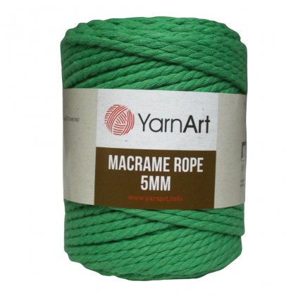 Špagát Macrame Rope 5 MM Tmavo zelená 759