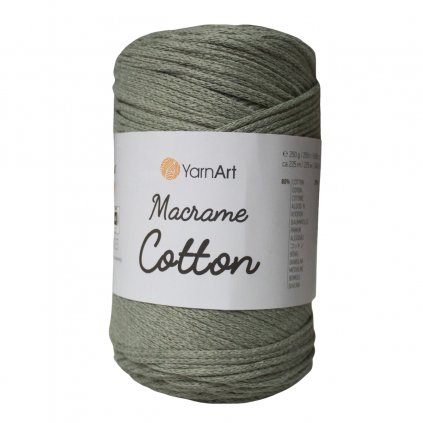 Špagát Macrame Cotton Zelenosivá 794