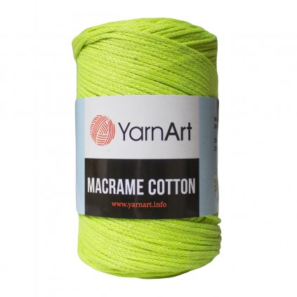 Špagát Macrame Cotton Neónová zelená 801