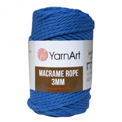 Špagát Macrame Rope 3 MM Modrá 772