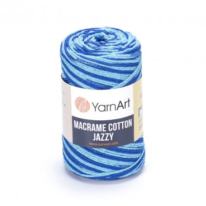 Macrame Cotton Jazzy Modrá 1207