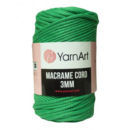 Špagát Macrame Cord 3 MM Tmavá zelená 759