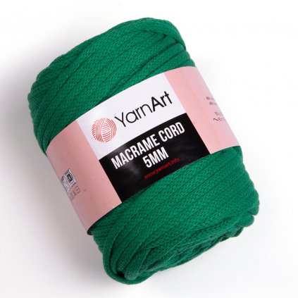 YarnArt Macrame Cord 5 MM Tmavo zelená 759