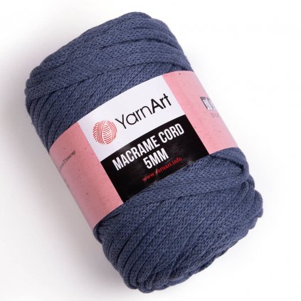 YarnArt Macrame Cord 5 MM Modrá Jeans 761