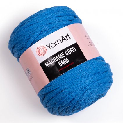 YarnArt Macrame Cord 5 MM Modrá 786