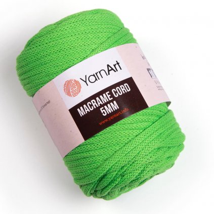 YarnArt Macrame Cord 5 MM Neónovo zelená 802