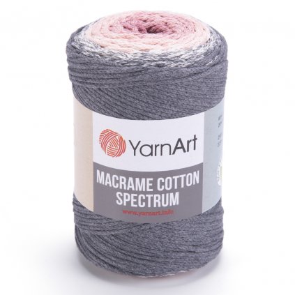 Špagát Macrame Cotton Spectrum Tmavá sivá 1306